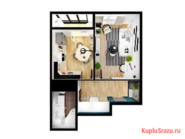 1-комнатная квартира, 48.3 м², 16/19 эт. на продажу в Уфе Уфа - изображение 1
