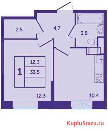 1-комнатная квартира, 34 м², 3/17 эт. на продажу в Красногорске Московской области Красногорск