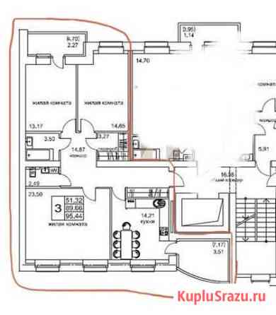 3-комнатная квартира, 95.1 м², 3/9 эт. на продажу в Кирове Киров