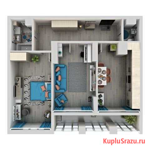 2-комнатная квартира, 67.2 м², 10/24 эт. на продажу в Самаре Самара - изображение 1