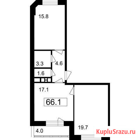 2-комнатная квартира, 62.1 м², 7/7 эт. на продажу в Мытищах Мытищи - изображение 1