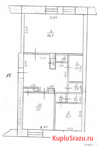 3-комнатная квартира, 55.4 м², 3/3 эт. на продажу в Мариинске Мариинск - изображение 1