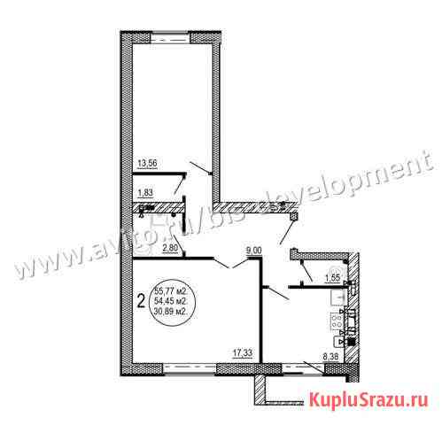 2-комнатная квартира, 55.8 м², 5/5 эт. на продажу в Волгограде Волгоград