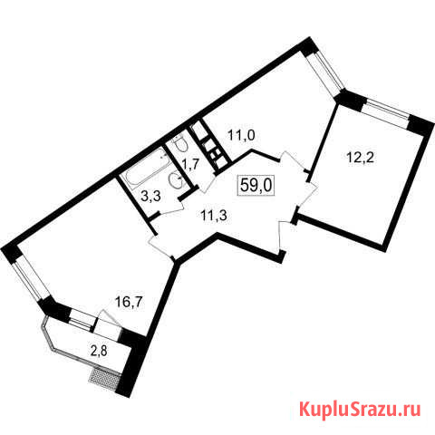 3-комнатная квартира, 56.2 м², 6/7 эт. на продажу в Мытищах Мытищи - изображение 1