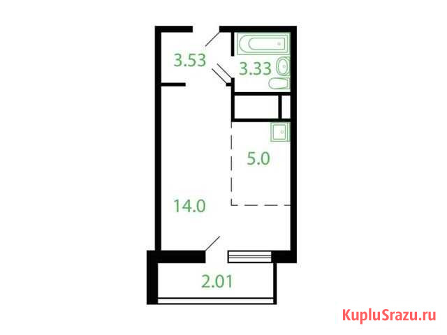 Квартира-студия, 27 м², 24/25 эт. на продажу в Котельниках Котельники - изображение 1