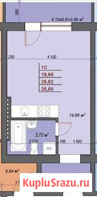 1-комнатная квартира, 26.7 м², 4/16 эт. на продажу в Краснодаре Краснодар - изображение 1