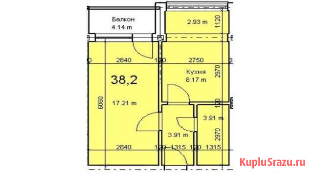 1-комнатная квартира, 38.2 м², 2/4 эт. на продажу в Краснодаре Краснодар - изображение 1