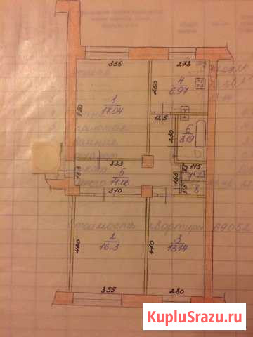 3-комнатная квартира, 69 м², 1/2 эт. на продажу в Выксе Выкса - изображение 1