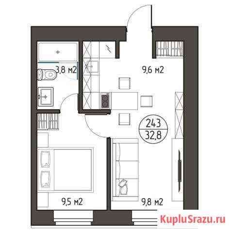 1-комнатная квартира, 32 м², 4/5 эт. на продажу в Москве Москва