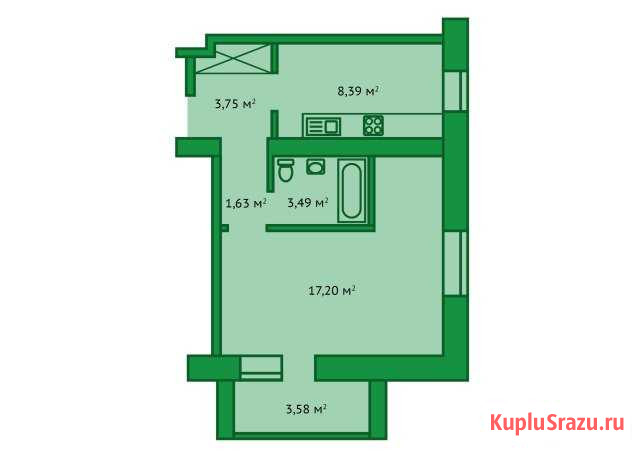 1-комнатная квартира, 36.3 м², 3/10 эт. на продажу в Нижнем Новгороде Нижний Новгород - изображение 1