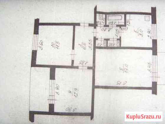 3-комнатная квартира, 63 м², 3/3 эт. на продажу в Окуловке Окуловка