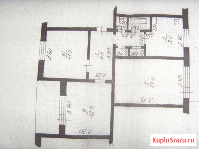 3-комнатная квартира, 63 м², 3/3 эт. на продажу в Окуловке Окуловка - изображение 1