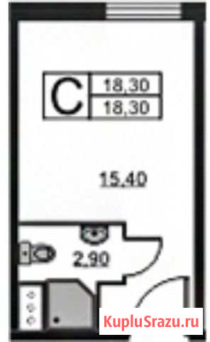 Квартира-студия, 18 м², 7/13 эт. на продажу в Санкт-Петербурге Санкт-Петербург - изображение 1