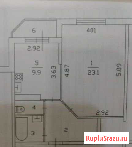 1-комнатная квартира, 46 м², 4/9 эт. на продажу в Старой Старая - изображение 1