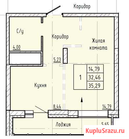 1-комнатная квартира, 38 м², 7/25 эт. на продажу в Хабаровске Хабаровск - изображение 1