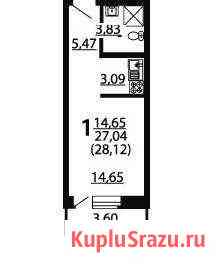 1-комнатная квартира, 28 м², 10/16 эт. на продажу в Воронеже Воронеж