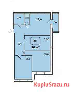 4-комнатная квартира, 90 м², 6/16 эт. на продажу в Новомосковске Новомосковск