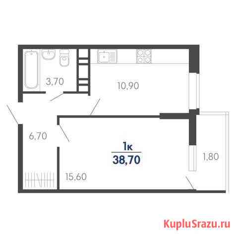 1-комнатная квартира, 38.7 м², 9/24 эт. на продажу в Краснодаре Краснодар