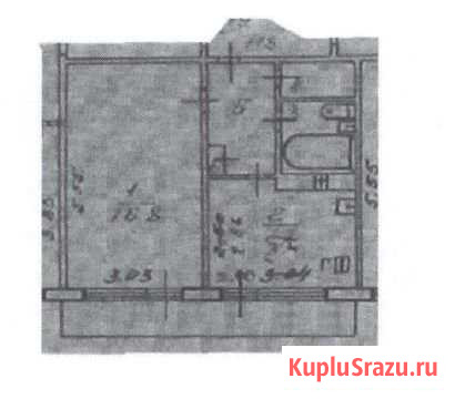 1-комнатная квартира, 32.3 м², 5/5 эт. на продажу в Рыбинске Рыбинск - изображение 1