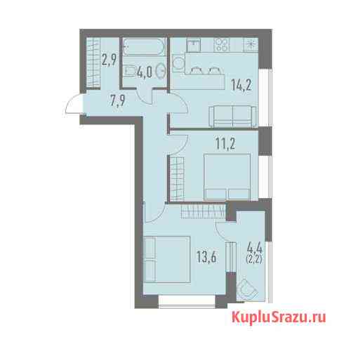 2-комнатная квартира, 56 м², 13/23 эт. на продажу в Москве Москва