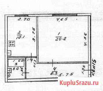 1-комнатная квартира, 41.6 м², 1/2 эт. на продажу в Кирове Киров