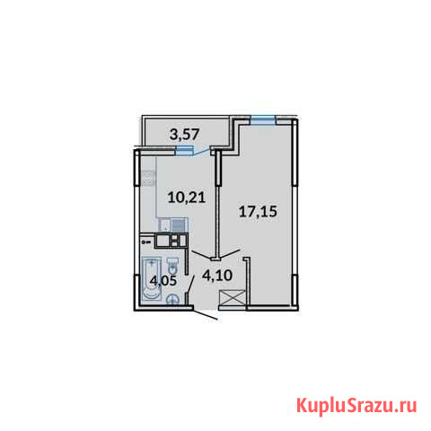 1-комнатная квартира, 39.1 м², 2/16 эт. на продажу в Краснодаре Краснодар - изображение 1