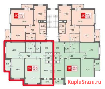 3-комнатная квартира, 90.5 м², 1/3 эт. на продажу в Москве Москва - изображение 1