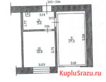 Комната 17.3 м² в 1-ком. кв., 3/5 эт. на продажу в Десногорске Десногорск - изображение 1