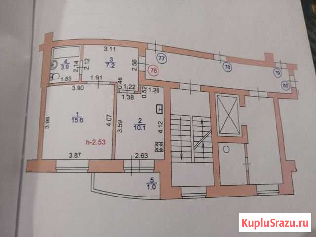 1-комнатная квартира, 37 м², 6/10 эт. на продажу в Саранске Саранск - изображение 1