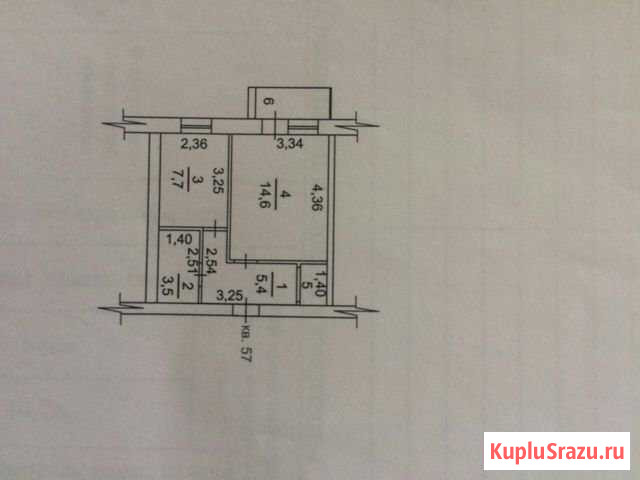 1-комнатная квартира, 32.5 м², 2/4 эт. на продажу в Ростове-на-Дону Ростов-на-Дону - изображение 1