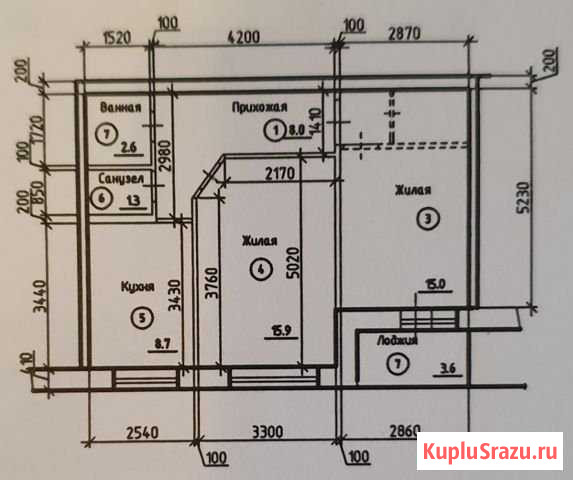 2-комнатная квартира, 54 м², 9/9 эт. на продажу в Стерлитамаке Стерлитамак - изображение 1