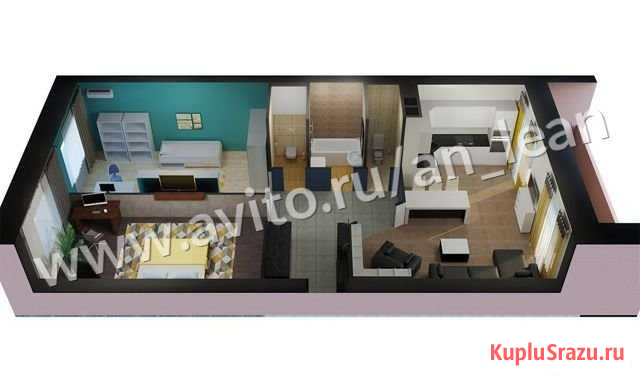 3-комнатная квартира, 94.9 м², 3/9 эт. на продажу в Новомосковске Новомосковск - изображение 1