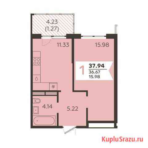 1-комнатная квартира, 37.9 м², 10/18 эт. на продажу в Новороссийске Новороссийск