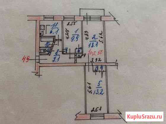 3-комнатная квартира, 59 м², 4/5 эт. на продажу в Ярославле Ярославль