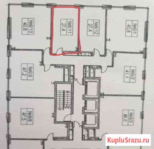 Квартира-студия, 27.7 м², 11/37 эт. на продажу в Москве Москва