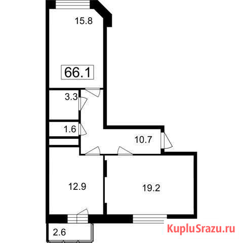 2-комнатная квартира, 63.5 м², 6/7 эт. на продажу в Мытищах Мытищи - изображение 1