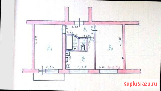 2-комнатная квартира, 43 м², 5/5 эт. на продажу в Прохладном Прохладный - изображение 1