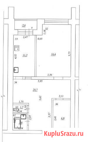 1-комнатная квартира, 61.6 м², 2/7 эт. на продажу в Самаре Самара - изображение 1