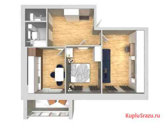 2-комнатная квартира, 58.7 м², 1/5 эт. на продажу в Высокой Горе Высокая Гора