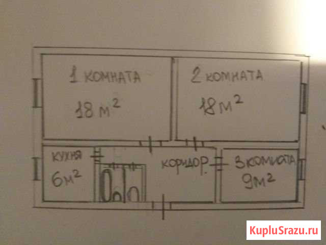 3-комнатная квартира, 60.6 м², 4/5 эт. на продажу в Апатитах Апатиты - изображение 1