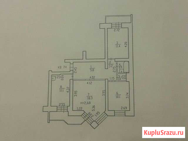 3-комнатная квартира, 71 м², 9/10 эт. на продажу в Хабаровске Хабаровск - изображение 1