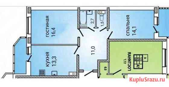 2-комнатная квартира, 63 м², 3/16 эт. на продажу в Краснодаре Краснодар