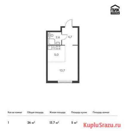 Квартира-студия, 26 м², 16/24 эт. на продажу в Санкт-Петербурге Санкт-Петербург
