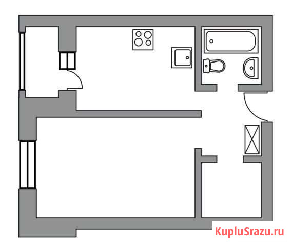 1-комнатная квартира, 35.8 м², 1/4 эт. на продажу в Королеве Королев - изображение 1