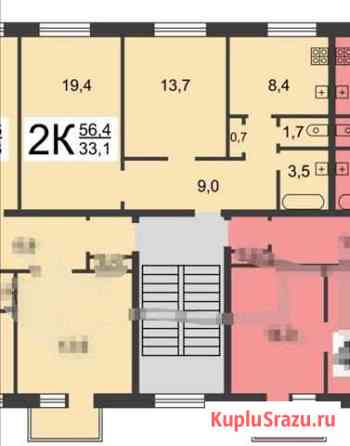 2-комнатная квартира, 56 м², 1/5 эт. на продажу в Нижнем Новгороде Нижний Новгород