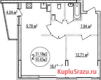 2-комнатная квартира, 56.1 м², 9/25 эт. на продажу в Уфе Уфа - изображение 1