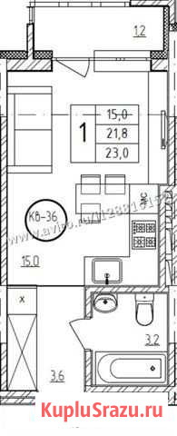 Квартира-студия, 23 м², 7/10 эт. на продажу в Уфе Уфа - изображение 1