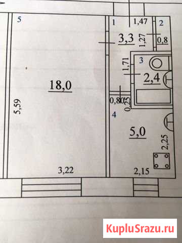 1-комнатная квартира, 30 м², 9/9 эт. на продажу в Самаре Самара - изображение 1