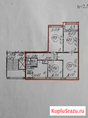 4-комнатная квартира, 78 м², 8/9 эт. на продажу в Санкт-Петербурге Санкт-Петербург - изображение 1