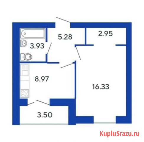 1-комнатная квартира, 39.2 м², 3/9 эт. на продажу в Стерлитамаке Стерлитамак - изображение 1